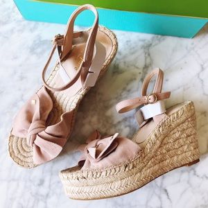 Kate Spade Fanni blush rose platform sandals 6